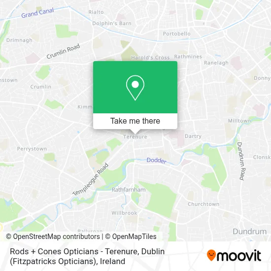Rods + Cones Opticians - Terenure, Dublin (Fitzpatricks Opticians) map