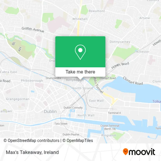 Max's Takeaway map