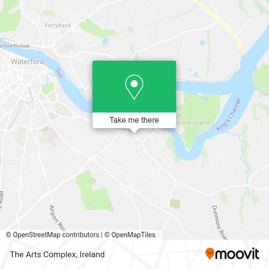 The Arts Complex map
