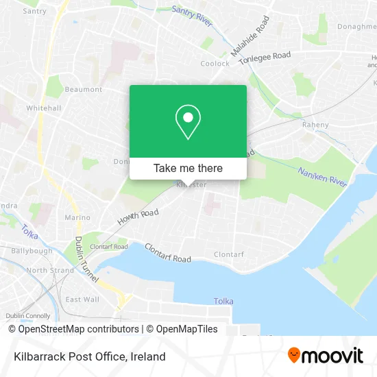 Kilbarrack Post Office map