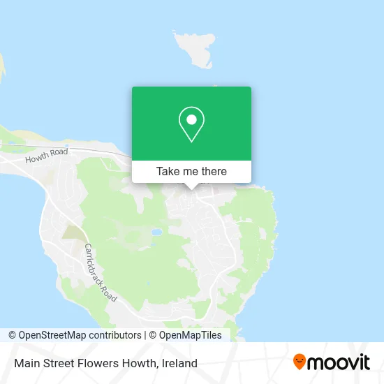 Main Street Flowers Howth map