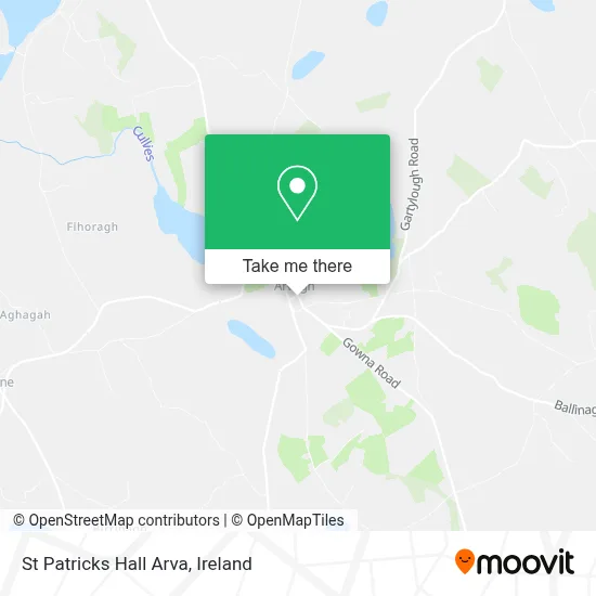 St Patricks Hall Arva map