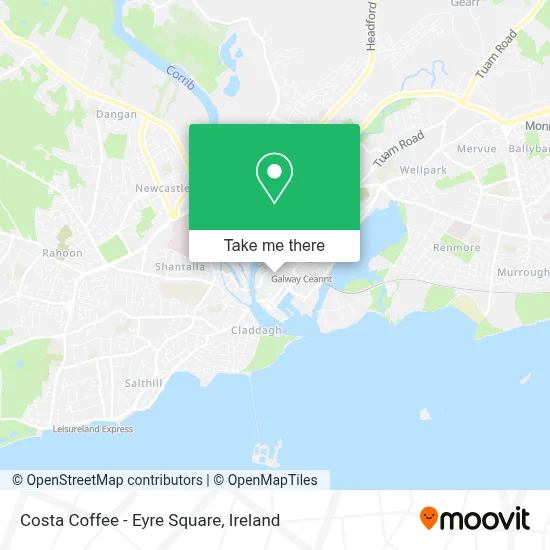 Costa Coffee - Eyre Square map