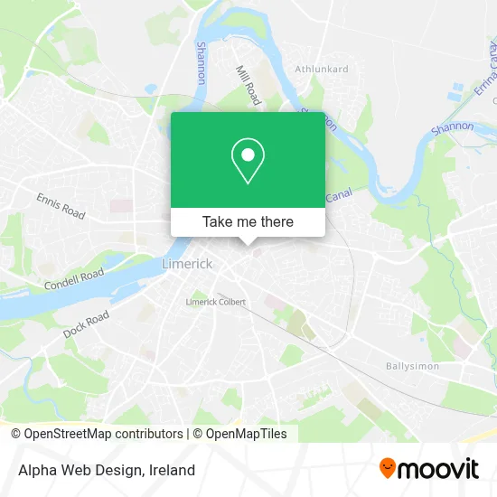 Alpha Web Design map