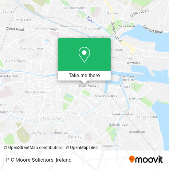 P C Moore Solicitors map
