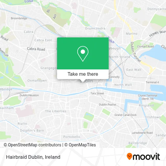 Hairbraid Dublin map