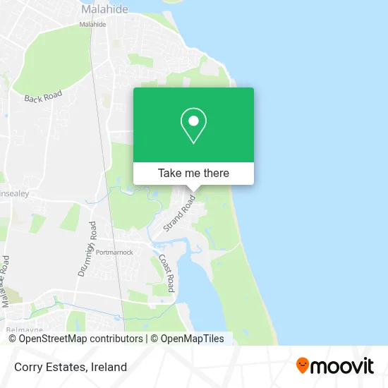 Corry Estates map