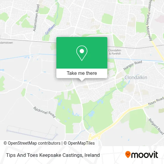 Tips And Toes Keepsake Castings map