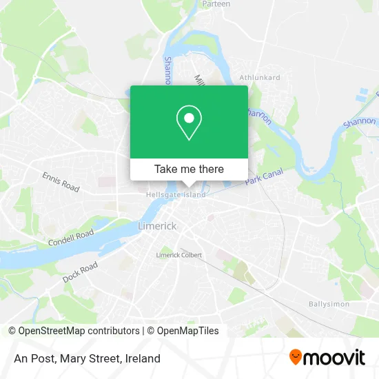 An Post, Mary Street map