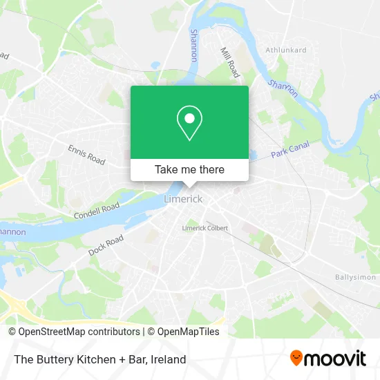 The Buttery Kitchen + Bar map