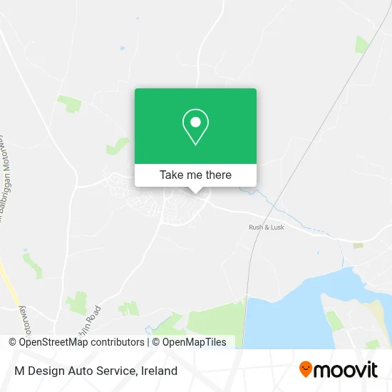 M Design Auto Service map