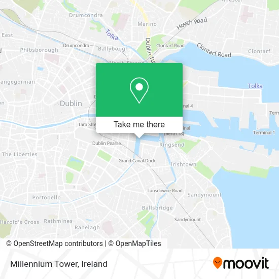 Millenium Tower map