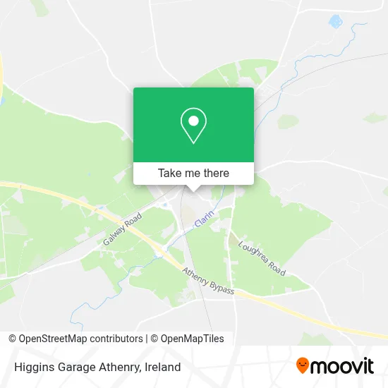 Higgins Garage Athenry map
