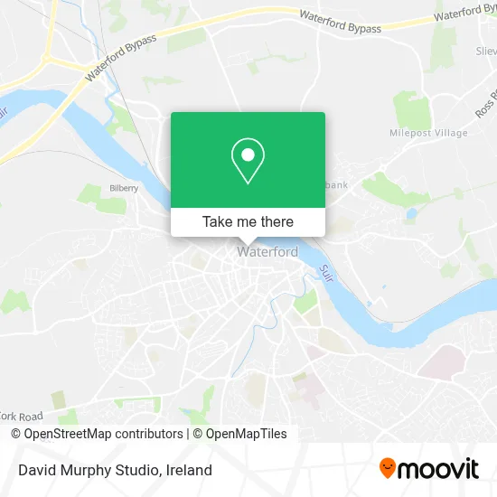 David Murphy Studio map