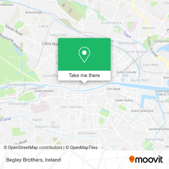 Begley Brothers map