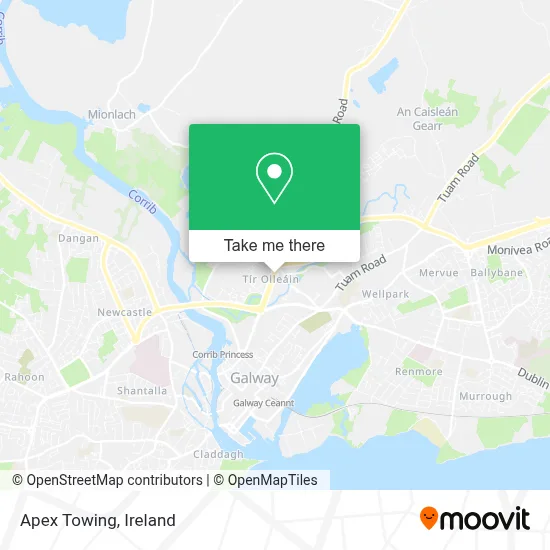 Apex Towing map