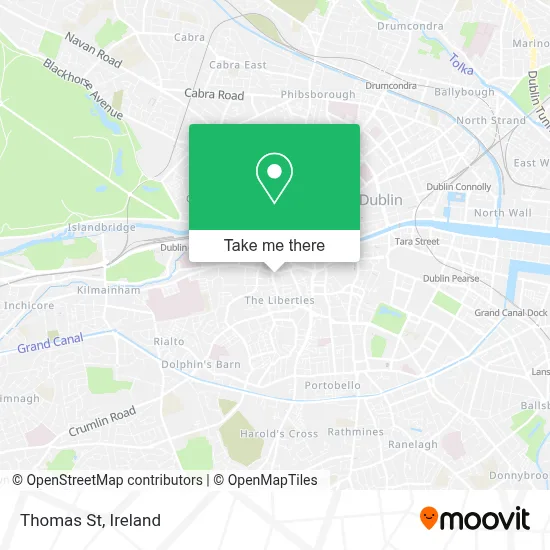 Thomas St map