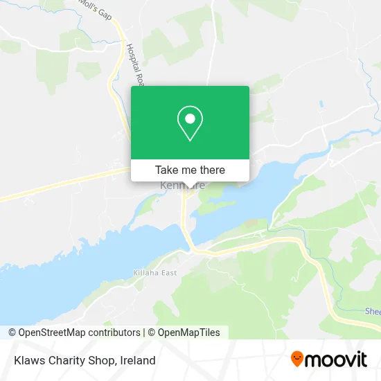 Klaws Charity Shop map
