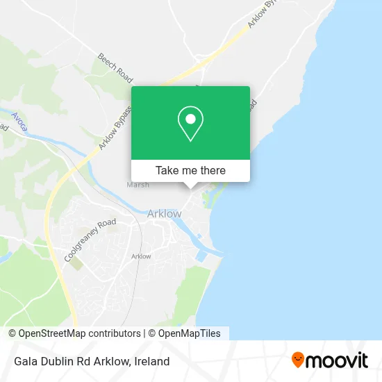 Gala Dublin Rd Arklow map