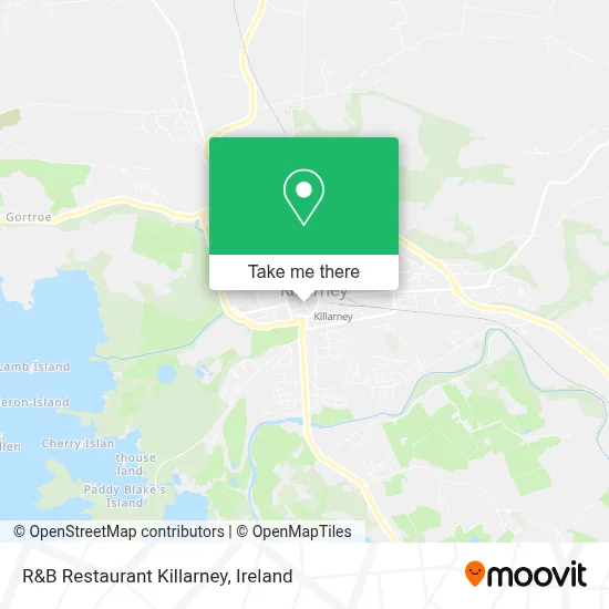 R&B Restaurant Killarney map
