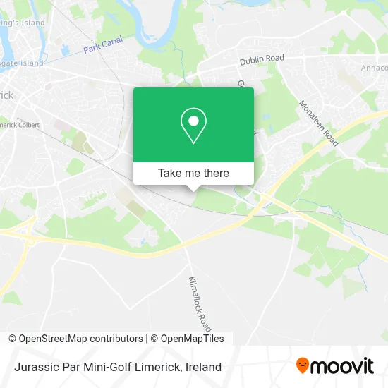 Jurassic Par Mini-Golf Limerick map