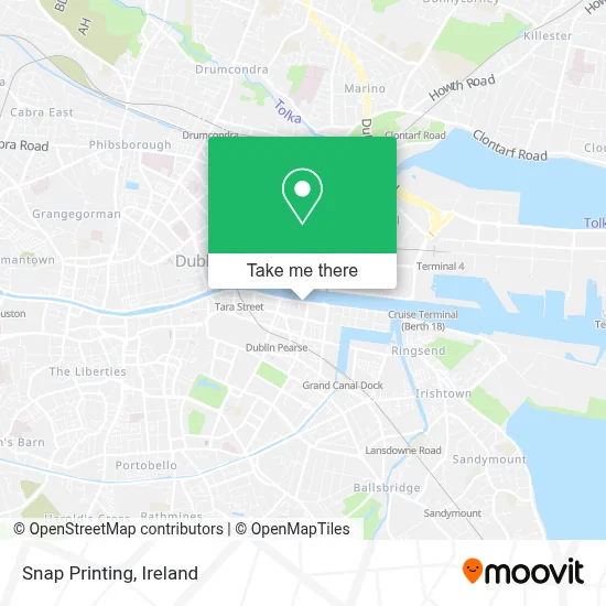 Snap Printing map