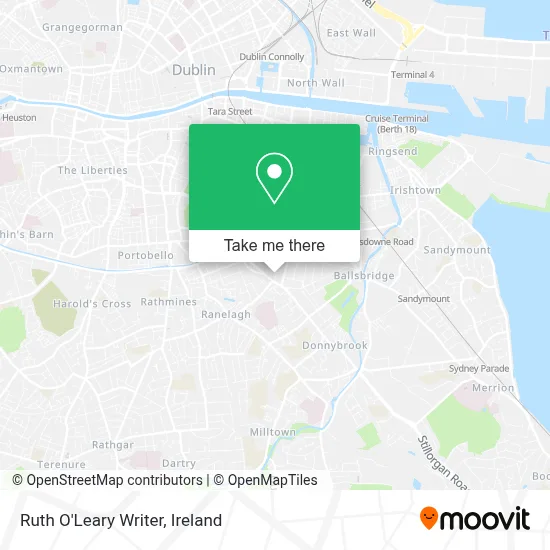 Ruth O'Leary Writer map