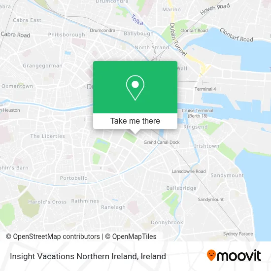 Insight Vacations Northern Ireland map