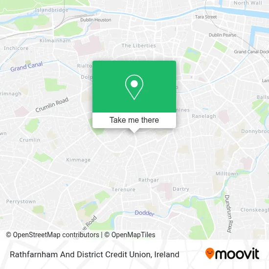 Rathfarnham And District Credit Union map