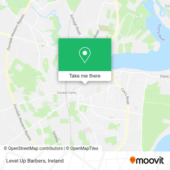 Level Up Barbers map