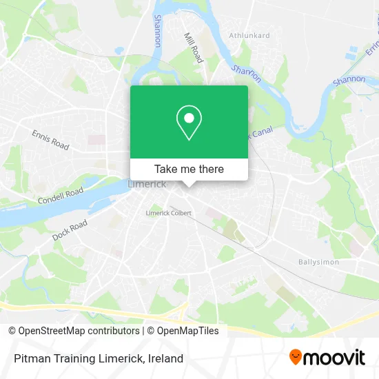 Pitman Training Limerick map