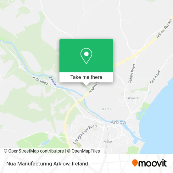 Nua Manufacturing Arklow map