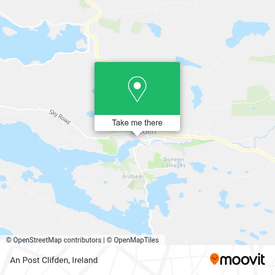An Post Clifden map