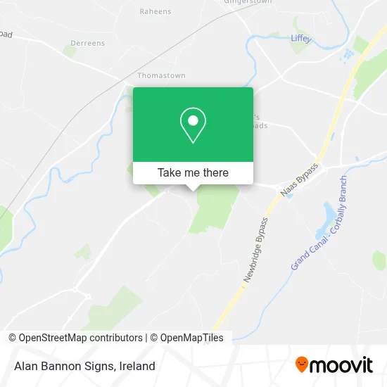 Alan Bannon Signs map
