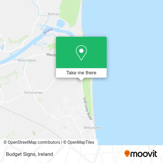 Budget Signs map