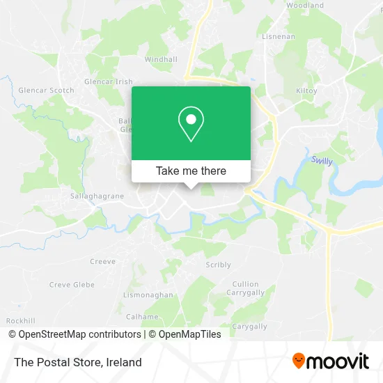 The Postal Store map