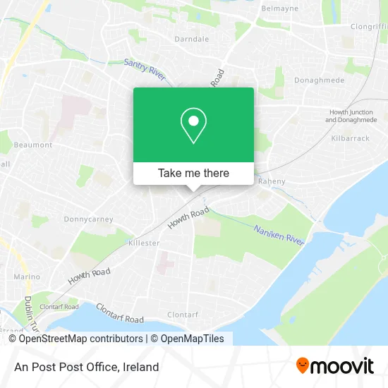 An Post Post Office map