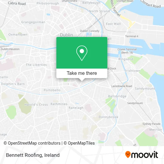 Bennett Roofing map