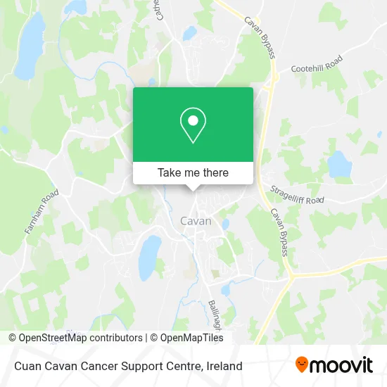 Cuan Cavan Cancer Support Centre map