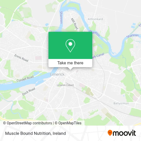 Muscle Bound Nutrition map