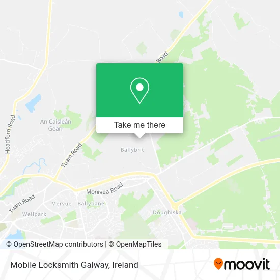 Mobile Locksmith Galway map