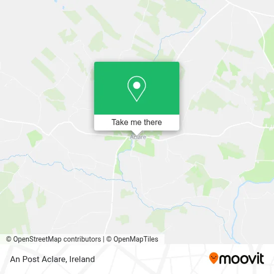 An Post Aclare map