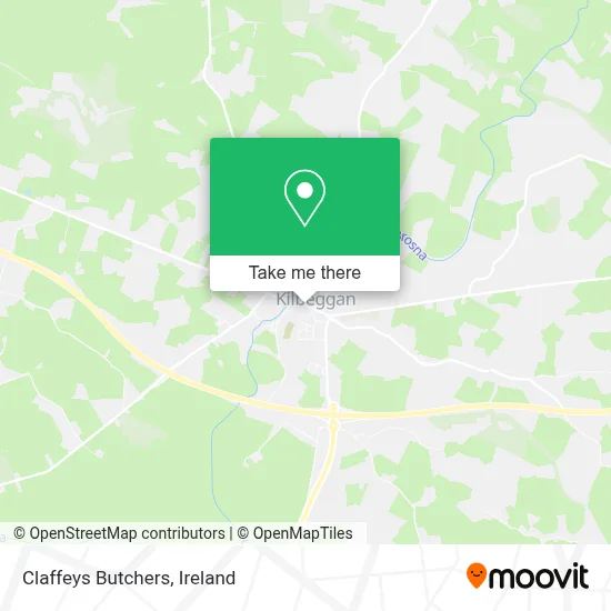 Claffeys Butchers map