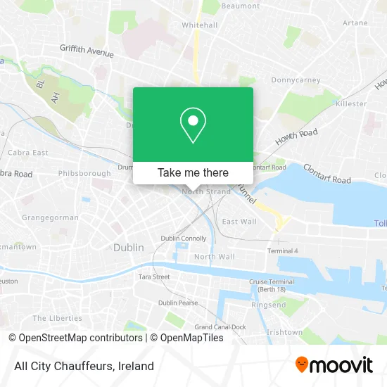 All City Chauffeurs map
