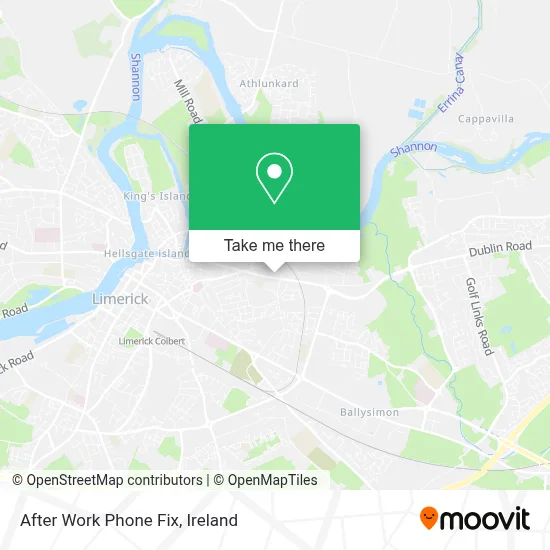 After Work Phone Fix map