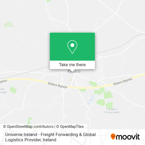 Uniserve Ireland - Freight Forwarding & Global Logistics Provider map