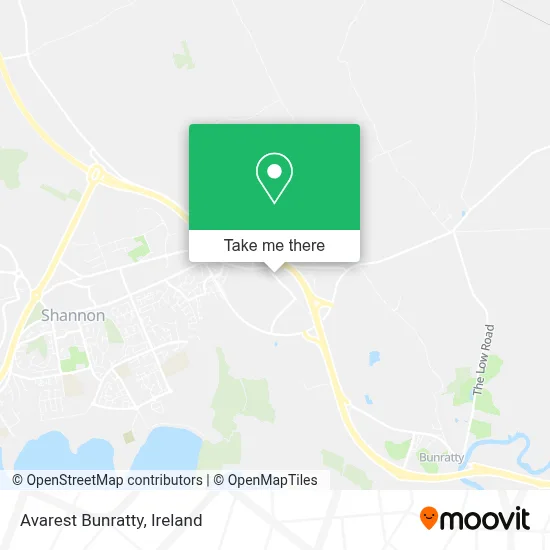 Avarest Bunratty map