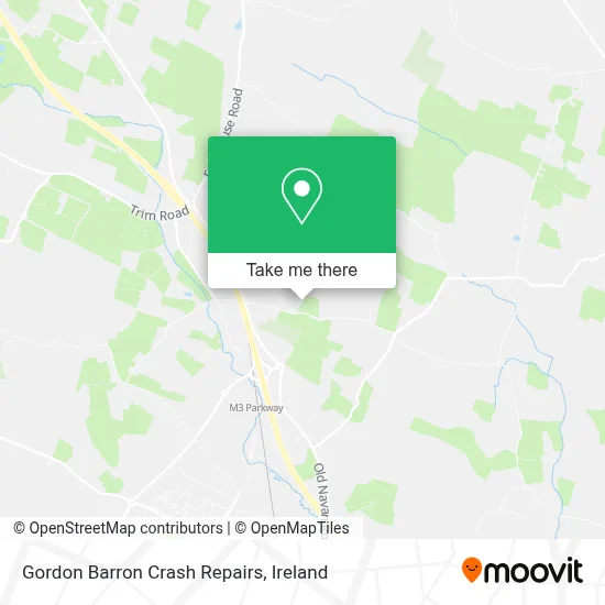 Gordon Barron Crash Repairs map