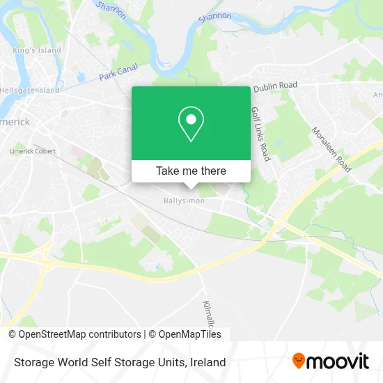 Storage World Self Storage Units map