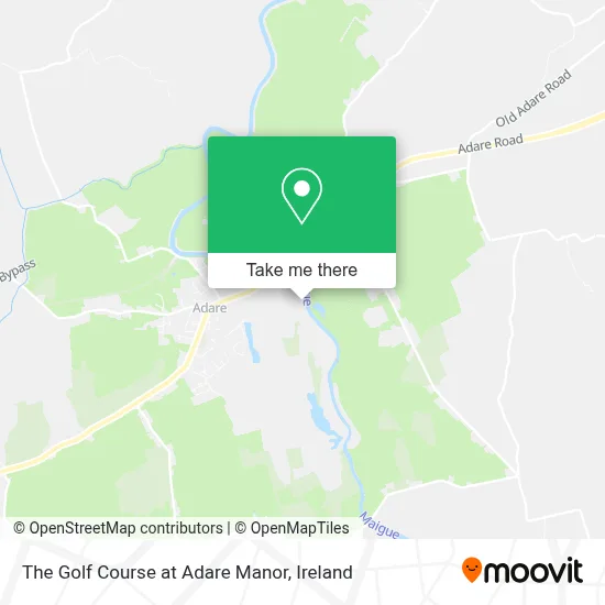 The Golf Course at Adare Manor map